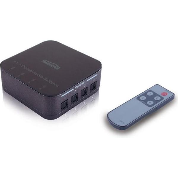 Marmitek Connect TS41 digitale optische Toslink audio schakelaar 4 in - 1 uit
