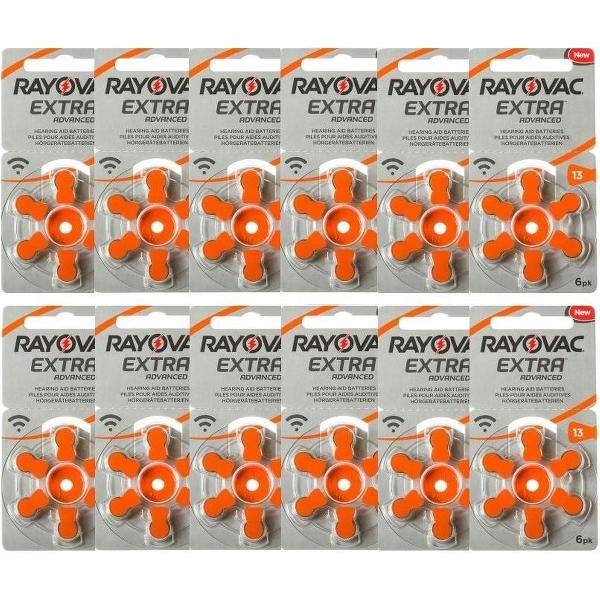 POWERDEAL: 72 STUKS RAYOVAC EXTRA ADVANCED 13, PR48
