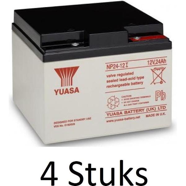 4 Stuks Yuasa lead-acid Batterij NP24-12