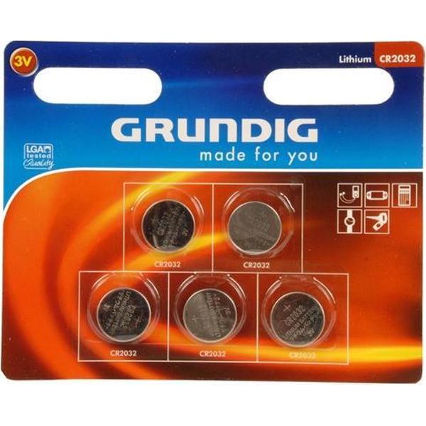 Grundig CR2032 Knoopcel Batterijen - 5 stuks