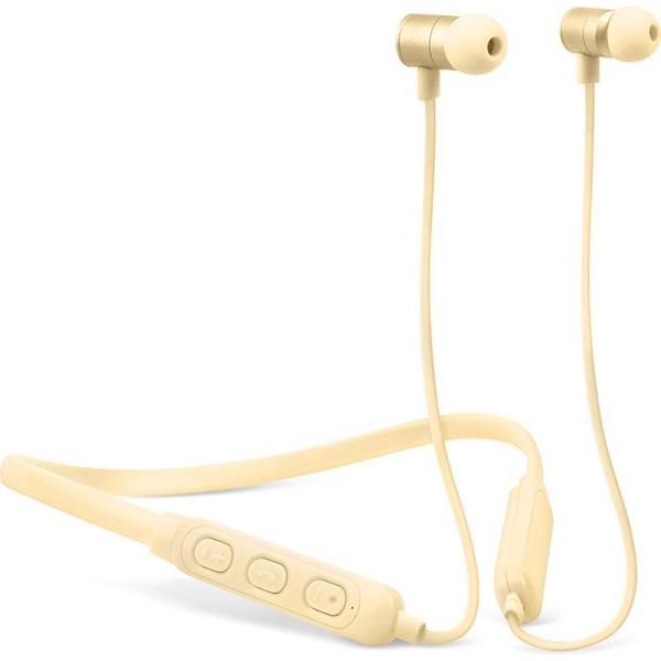 Fresh 'n Rebel Band-it - Draadloze in-ear oordopjes met nekband - Geel
