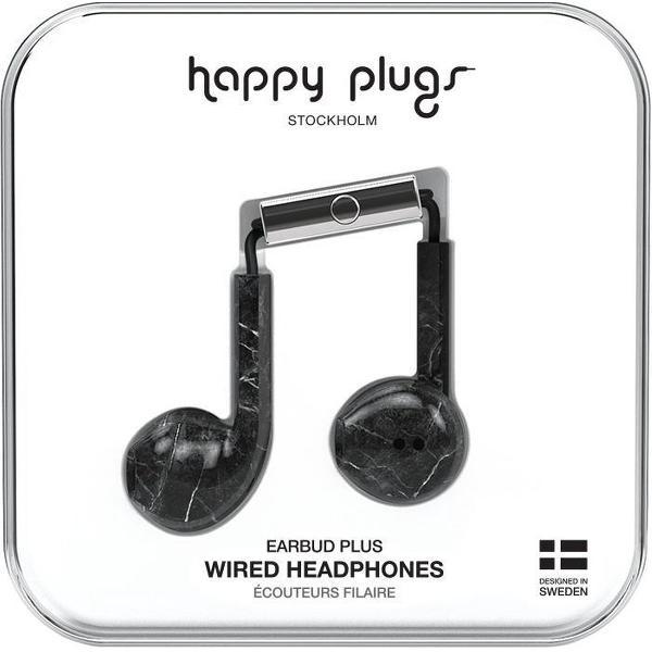 Happy Plugs Earbud Plus - In-ear oordopjes - Zwart/Marble