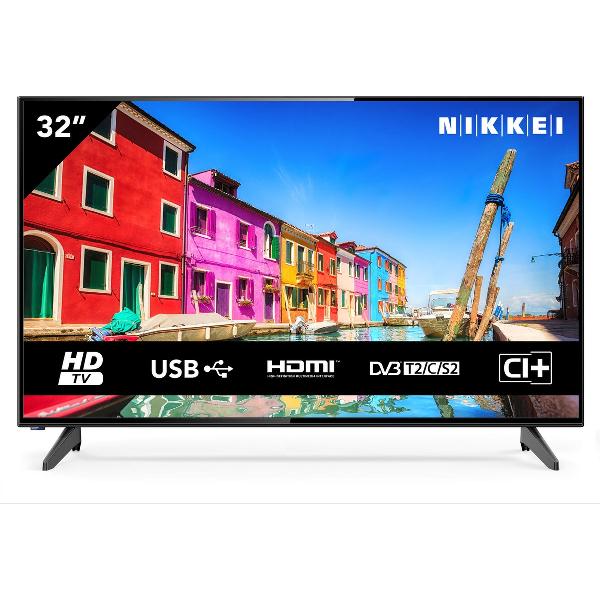 NIKKEI NH3214 – HD Ready 32 inch TV met Triple Tuner (DVB-T2, DVB-C, DVB-S2)