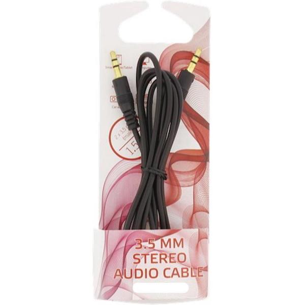 S&C - 3.5 meter audio kabel stereo aux zwart