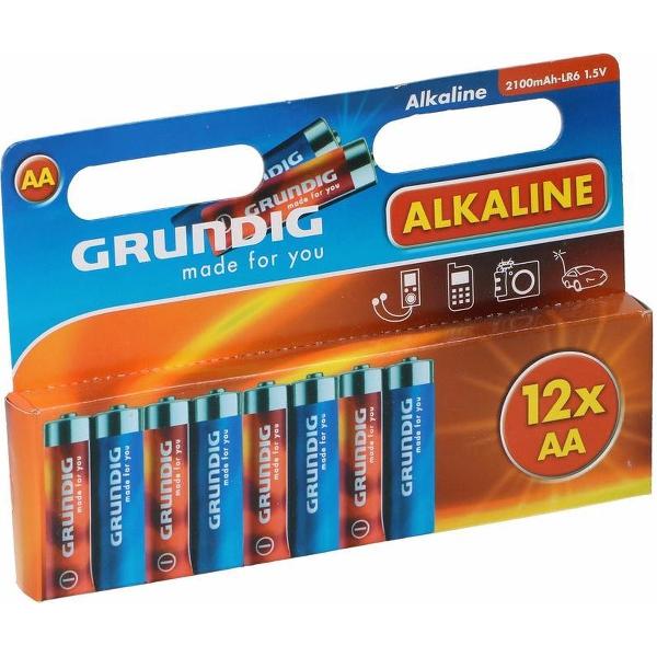 24x Alkaline batterijen AA Grundig - Voordeelpakket