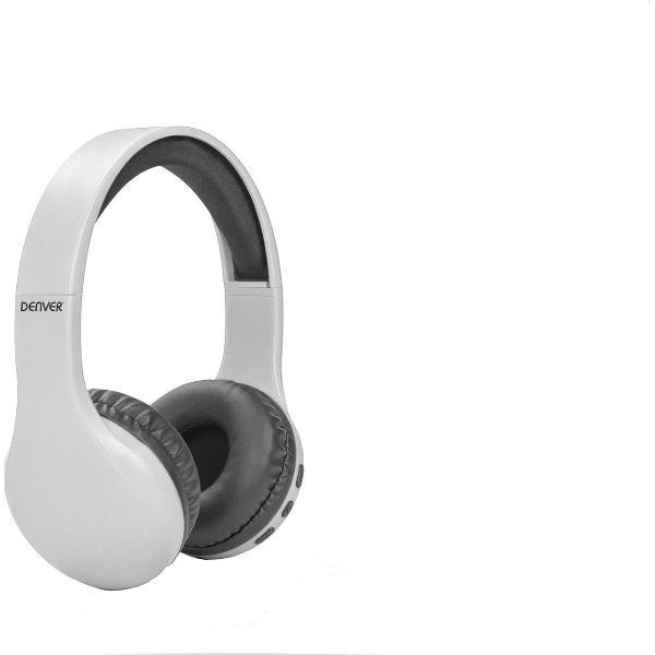 Denver BTH-240WHITE / Draadloze Bluetooth koptelefoon / Wit