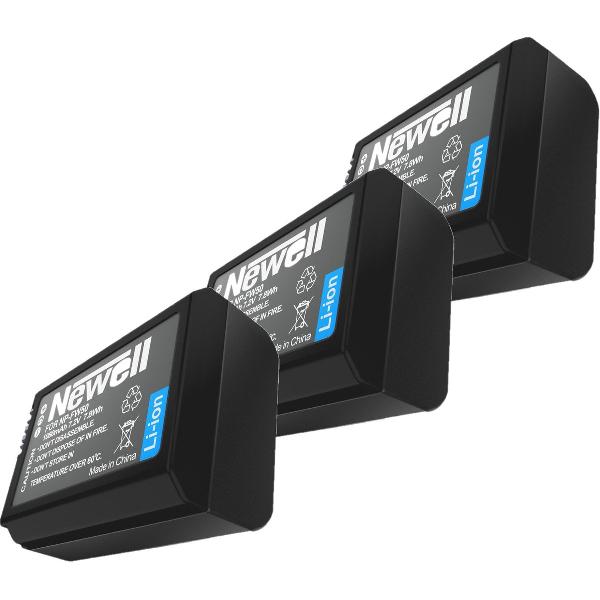 3x Newell NP-FW50 Accu Triple Pack