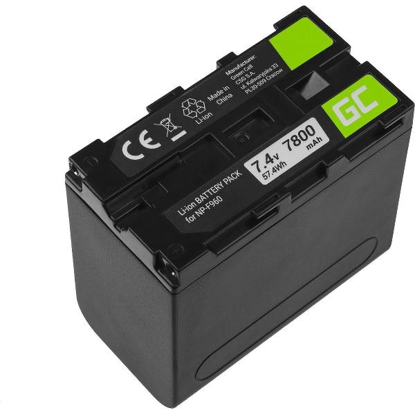 Batterij NP-F960 NP-F970 NP-F975 voor Sony 7.4V 7800mAh
