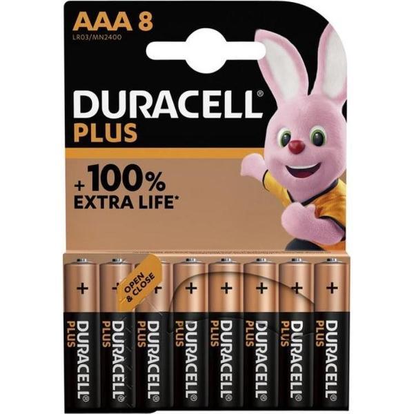Duracell Alkaline Plus AAA Batterijen - 8 stuks
