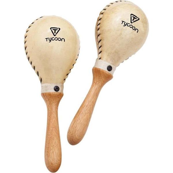 Tycoon: Round Cowhide Maracas - Large