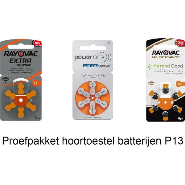 Hoortoestel batterijen - P13 - Oranje - Probeerpakket - Welke batterijen zijn het beste