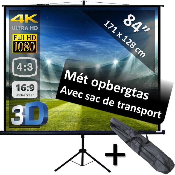 Projectiescherm op statief - Statiefscherm 84