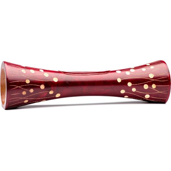 Mangobeat, natuurlijk houten luidspreker. Type parel, kleur bordeaux, 35 cm.