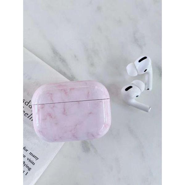 Casez Apple Airpods Pro Marmer Case Roze hoesje