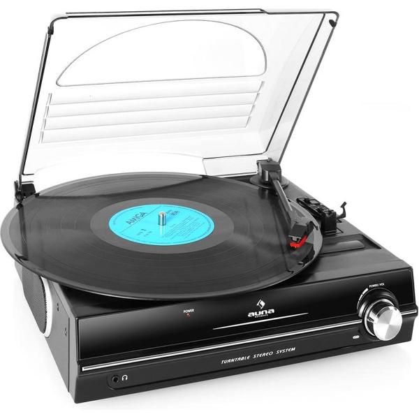 Auna 928 Draaitafel met riemaandrijving Zwart