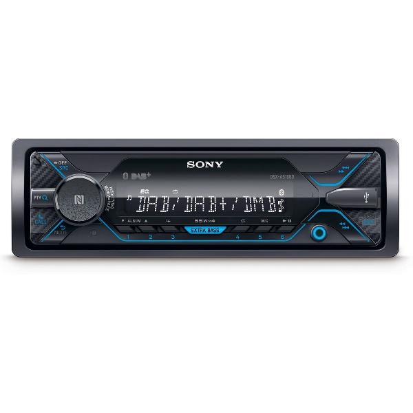 Sony DSX-A510BD 1-DIN Autoradio met DAB+ ,Extra Bass, Bluetooth, AUX- en USB
