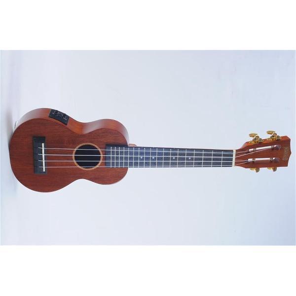 Java Series Soprano Elec Uke - Vint Nat (Con Neck)