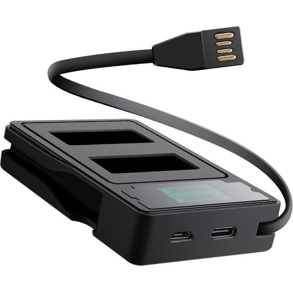 Dual Charger voor GoPro Hero 9 - Dubbele Batterij Oplader