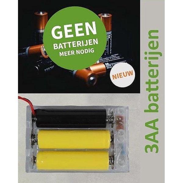 Batterijlader - adapterset - batterijvervanger - kerstverlichting - voor 3 X AA-batterijen