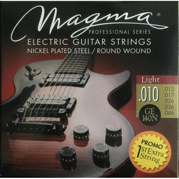 Magma GE140N prof. snaren voor elektrische gitaar Light 010-046 +extra 1E snaar!