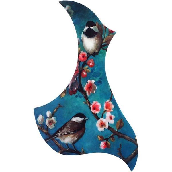 Gitaar Slagplaat sticker - Pickguard - Zelfklevend - Vogels 1 stuks