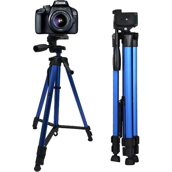 SEFID® ST90 Camera en telefoon statief - Smartphone tripod met houder iphone , samsung , ipad , tablet & GSM standaard - Blauw