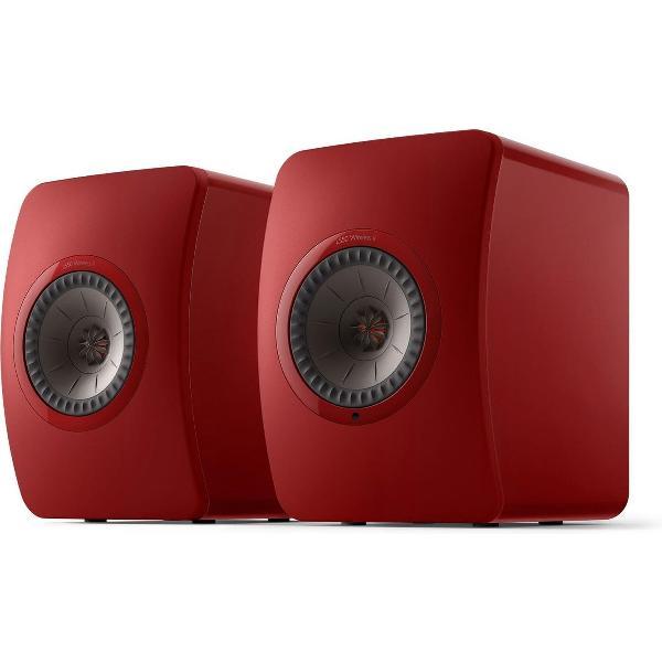 KEF LS50 Wireless 2 Boekenplank speaker Grimson Red (per paar)