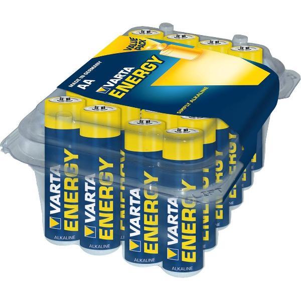 Varta ENERGY alkaline batterijen AA doos van 24. (werkplaatsverpakking)
