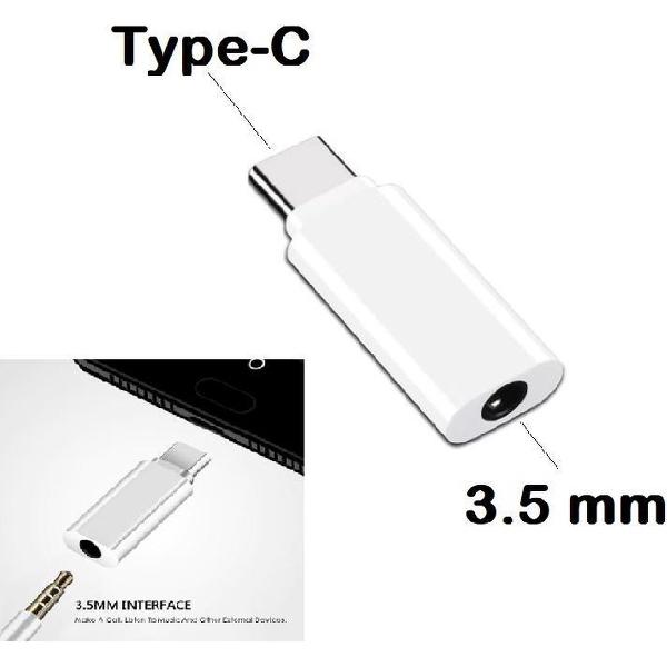 3.5mm Jack Koptelefoon Wit Kabel Type-C naar USB C naar 3.5 Mm AUX Hoofdtelefoon Adapter voor Huawei Mate 20 lite P20 Pro Htc voor Xiao mi mi