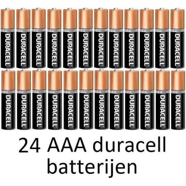 24 stuks AAA Duracell alkaline batterijen