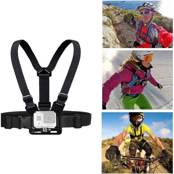 Gopro borstriem-actie cam mount-kleuren zwart-13 * 16 * 4cm