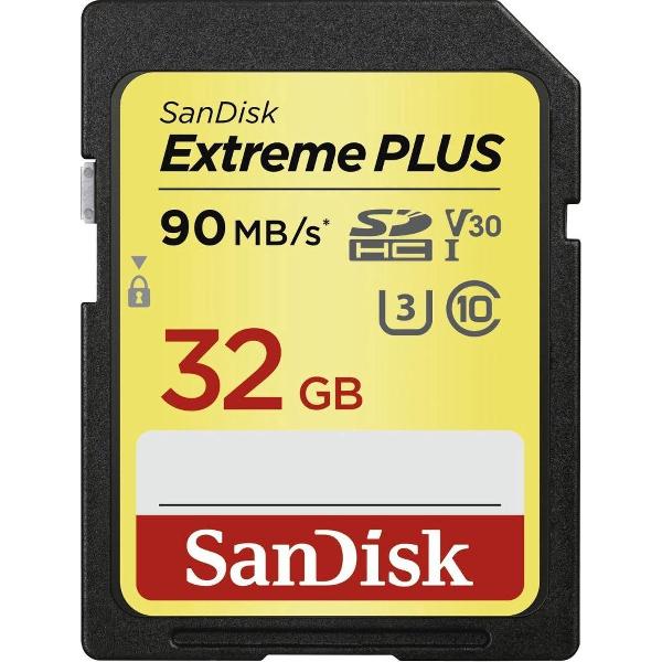 SanDisk SDHC Extreme Plus 32GB 90MB/s V30