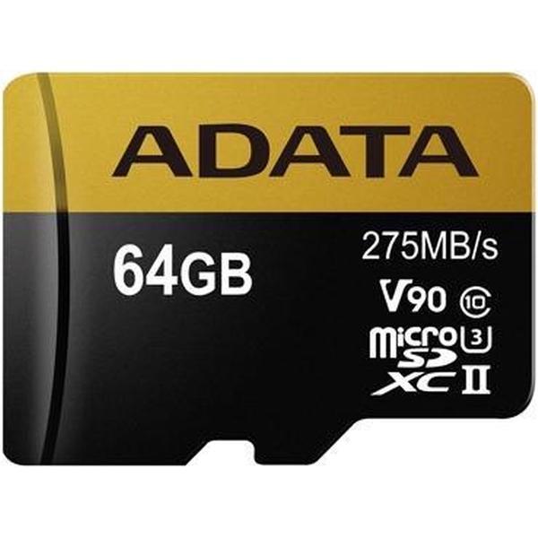 ADATA Premier ONE V90 flashgeheugen 64 GB MicroSDXC UHS-II Klasse 10