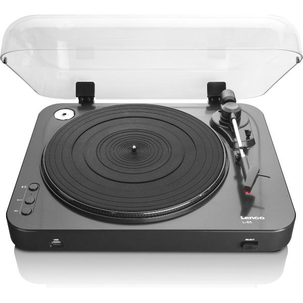 Lenco L-85 - Platenspeler met auto stop & return en usb – Zwart