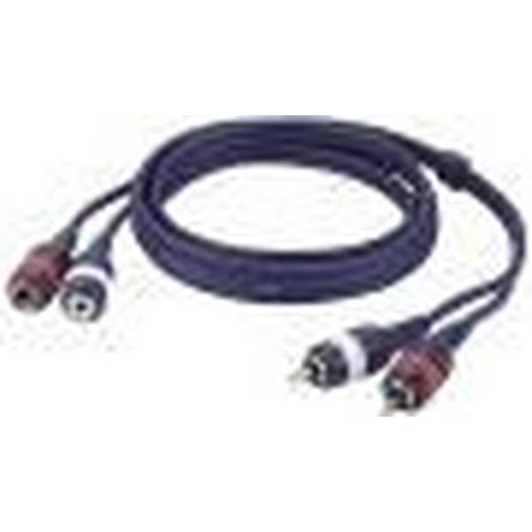 DAP Audio Tulp Verlengkabel 6m - RCA Verlengkabel - 2x RCA Male naar 2x RCA Female - 6m