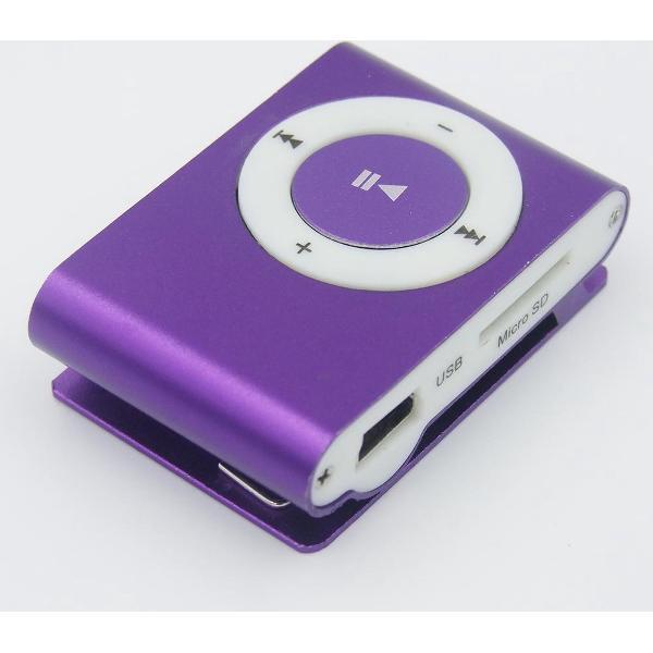 Mini clip MP3 speler - Paars