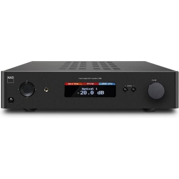 NAD C 368 Hybrid Digitale versterker met Bluetooth - 2x 80W - Zwart