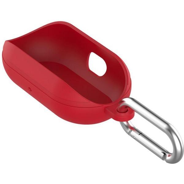 KELERINO. Hoesje voor Samsung Galaxy Buds - Half Open - Rood