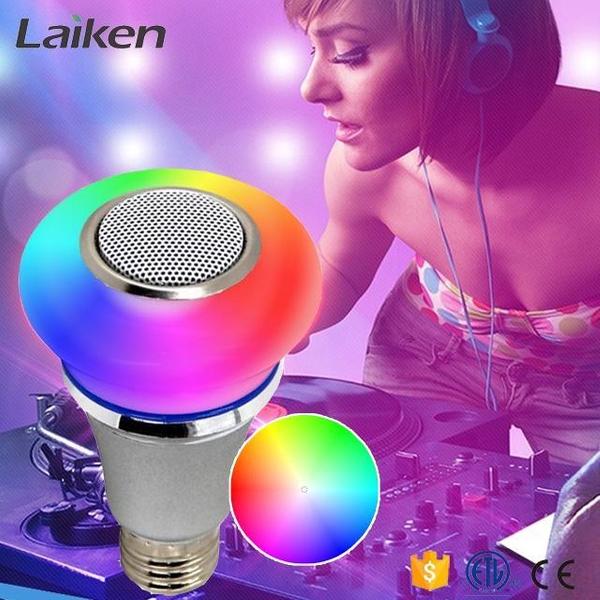SMART-CONTROLLED MUSIC LED-LAMP – 5W RGB+ – 3W BLUETOOTH SPEAKER - Voordeelset 3 stuks
