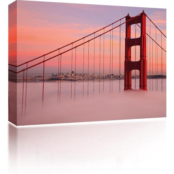 Sound Art - Canvas + Bluetooth Speaker Golden Gate Bridge (41 x 51cm)