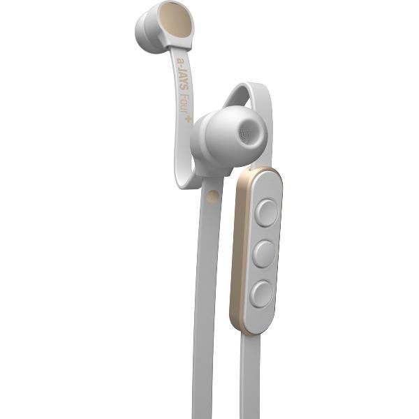 a-JAYS Four+ In-Ear Koptelefoon - voor Apple - Wit & Goud