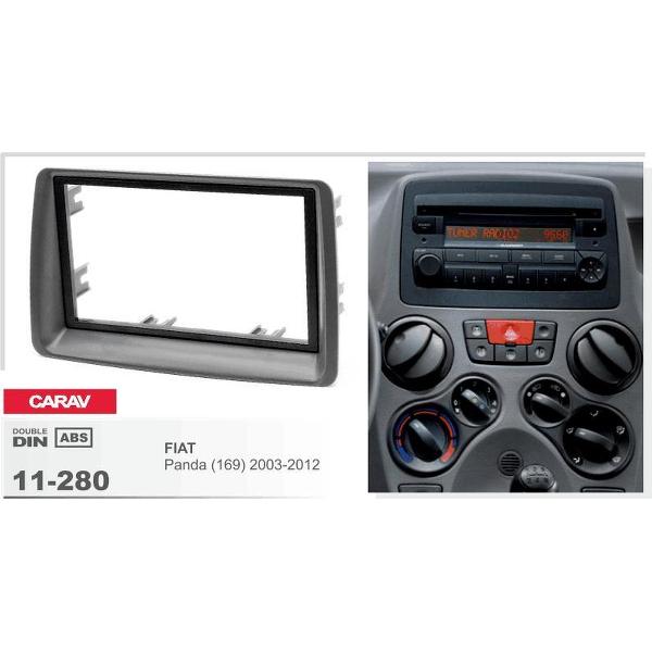 2-DIN FIAT Panda (169) 2003-2012 afdeklijst / installatiekit Audiovolt 11-280