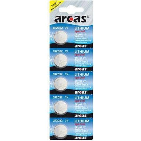 Batterij Arcas Lithium Speciaal CR2032 (5 st.)