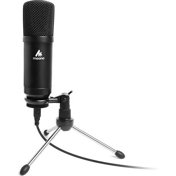 Maono AU-A04TR USB microfoon met statief - geschikt voor pc, laptop, playstation, xbox - gaming - streaming - Youtube -Skype - Teams - Opname- Studio microfoon - met windkap