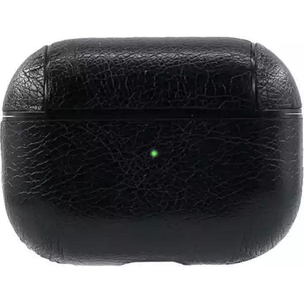 Hoes - Leer - Zwart - geschikt voor Airpods Pro
