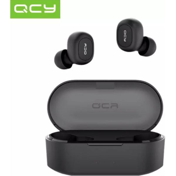 QCY T2C GS2 (2e gen) - TWS True Wireless Stereo - Draadloze Oordopjes - BT Oortelefoon - Bluetooth 5.0 - Microfoon - In-Ear Oortjes - Zwart