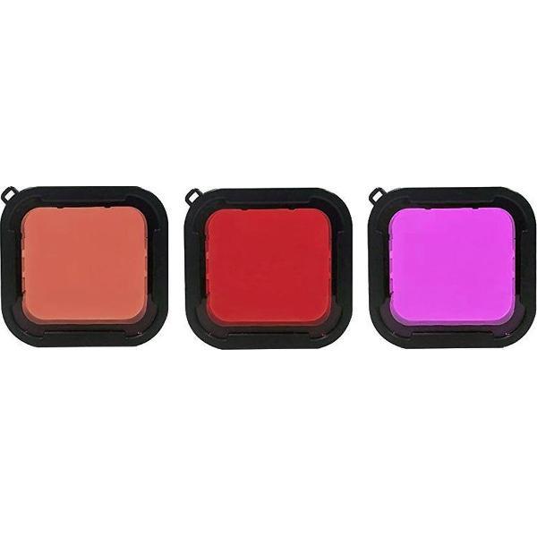 Duik Filter 3-pack GoPro Hero 5 / 6 / 7 Black voor Super Suit