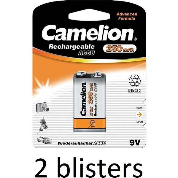 2x Camelion NH-9V250BP1 Rechargeable battery Nikkel-Metaalhydride (NiMH)