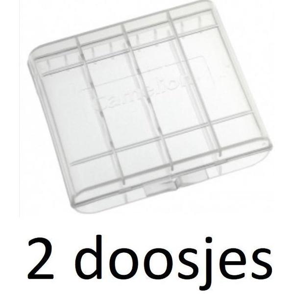 2x Camelion Opbergdoos voor 4 AA of AAA batterijen