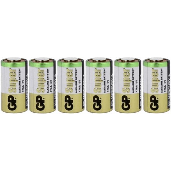 6 stuks GP 476A, 4LR44, PX28A 6volt batterijen